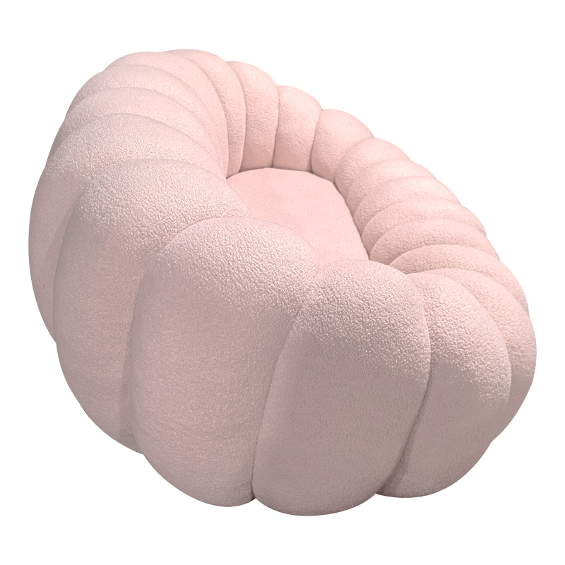 Καναπές Embrace Pakoworld Μπουκλέ Ύφασμα Σε Ροζ Απόχρωση 180X105X65Εκ Καναπές Embrace Pakoworld Μπουκλέ Ύφασμα Σε Ροζ Απόχρωση 180X105X65Εκ