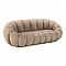Καναπές Embrace Pakoworld Βελούδο Σε Μπεζ  Απόχρωση 180X105X65Εκ