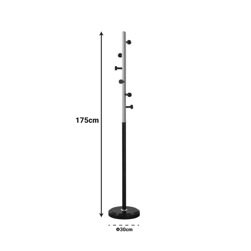 Καλόγερος Sinem Pakoworld Μέταλλο Σε Λευκή-Φυσική Απόχρωση Φ30X175Εκ