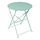 Τραπεζι Bistro Pakoworld Μεταλλικό Αναδιπλούμενο Σε Μέντα Απόχρωση Φ60X71Εκ