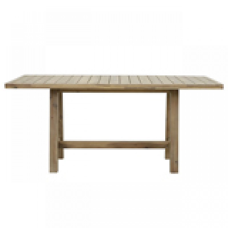 Τραπέζι Malibu Pakoworld Μασίφ Ξύλο Ακακίας Σε Φυσική Απόχρωση 180X90X75Εκ