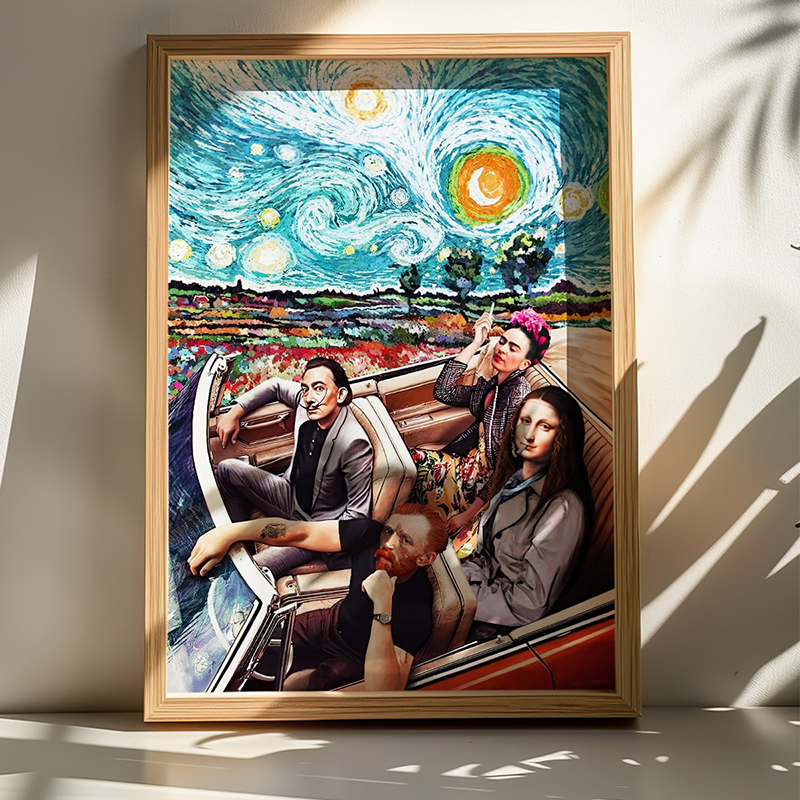 Πίνακας Heavento Pakoworld Με Ψηφιακή Εκτύπωση Και Πλαίσιο 50X2X70Εκ