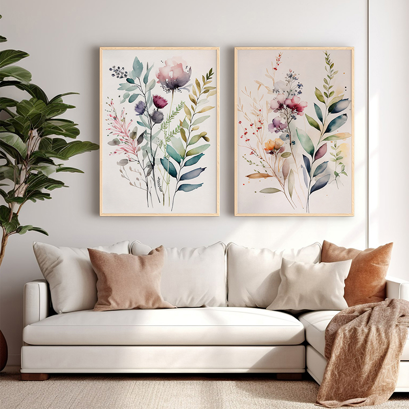 Πίνακας Jeremy Pakoworld Δίπτυχος Με Ψηφιακή Εκτύπωση Και Πλαίσιο 33X1.5X48Εκ