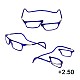 Μεγεθυντικά Γυαλιά με Μαγνήτη και Σκελετό Β.Τ. +2.50
