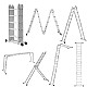 Πολυμορφική Σκάλα Αλουμινίου 4 x 5 GeHOCK