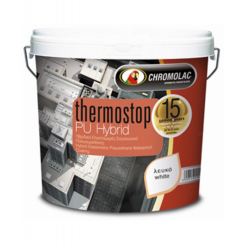 Στεγανωτικό ταρατσών πολυουρεθάνης 9L PU Hybrid Thermostop Chromolac