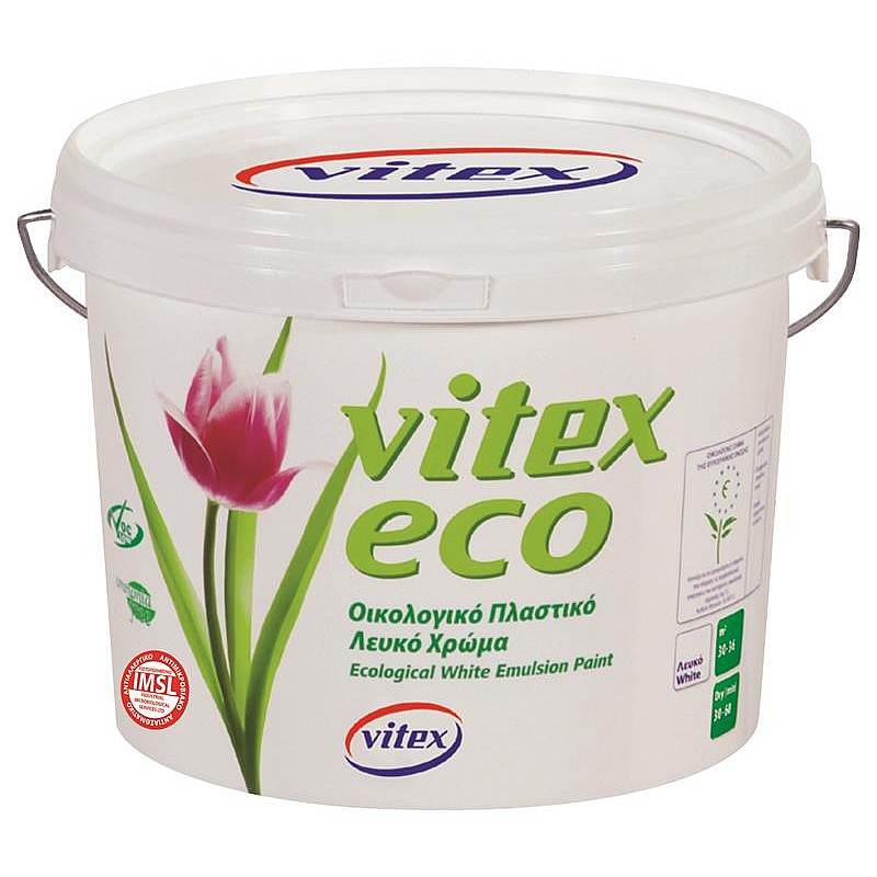 Vitex eco πλαστικό χρώμα λευκό Vitex 3L