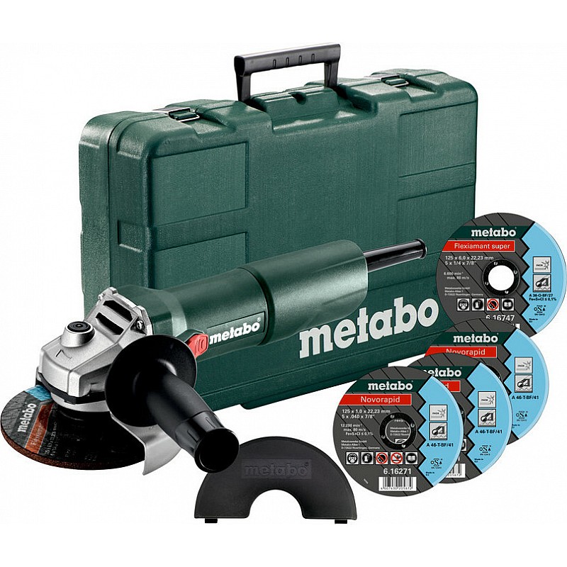 Set Τροχός 125mm Ρεύματος 750W Metabo W 750-125 603605680