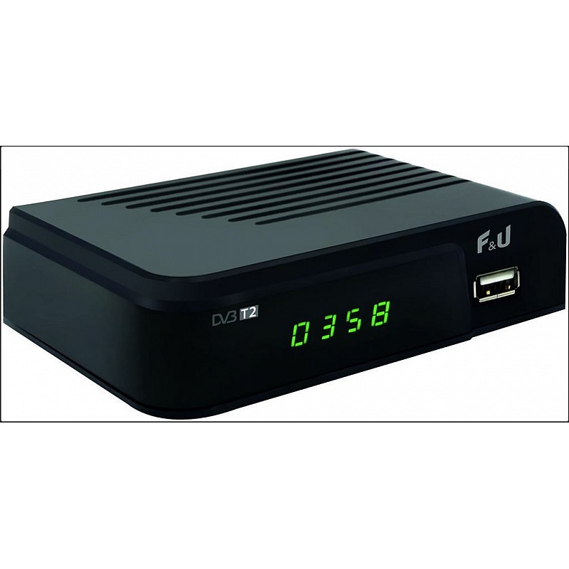 Ψηφιακός Δέκτης Mpeg-4 HD (720p) με Λειτουργία PVR (Εγγραφή σε USB) Σύνδεσεις SCART / HDMI / USB F&U MPF3473HU 
