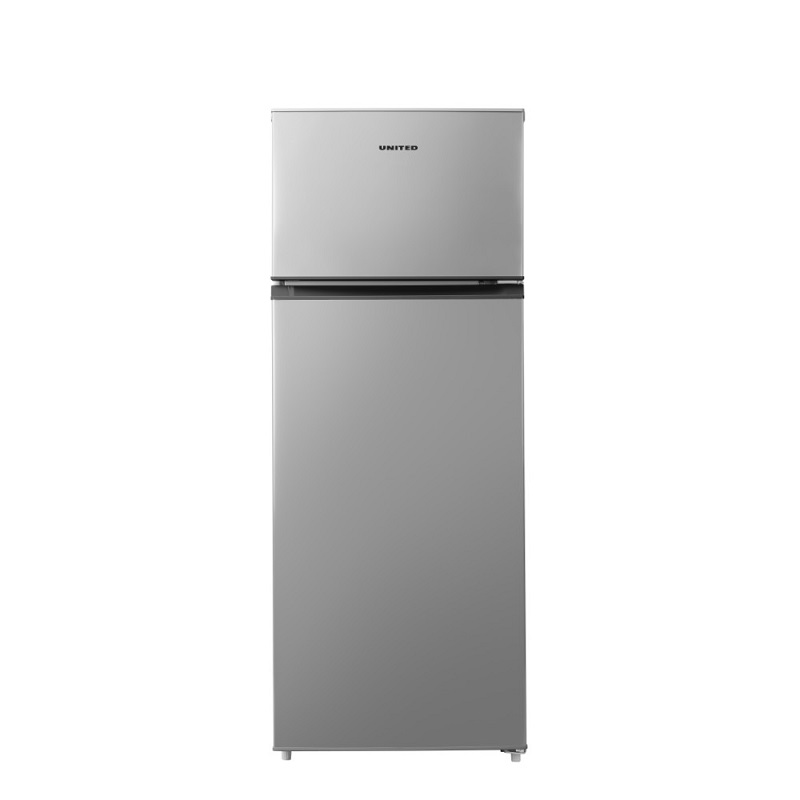 Ψυγείο Δίπορτο 210lt Υ143xΠ55xΒ55cm Inox United UDS-1438E