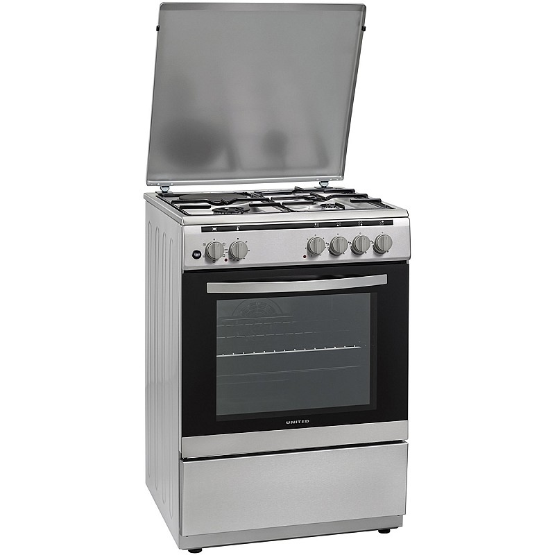 Κουζίνα 65lt με Εστίες Υγραερίου Inox United UFG-60302 