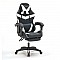 A9937 ΜΑΥΡΟ/ΛΕΥΚΟ PVC ΠΟΛΥΘΡΟΝΑ GAMING/ΜΕ ΥΠΟΠΟΔΙΟ ZITA PLUS 01.0411