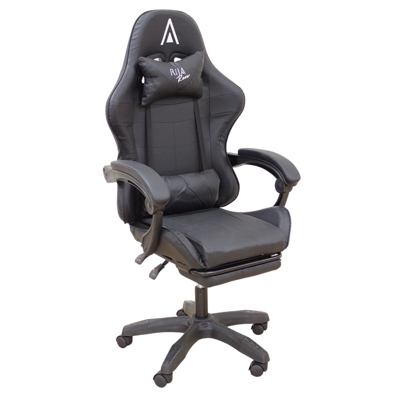 A9950 ΜΑΥΡΟ PVC ΠΟΛΥΘΡΟΝΑ GAMING/ΜΕ ΥΠΟΠΟΔΙΟ 61Χ62Χ45-118/54-127εκ. ZITA PLUS 01.0810