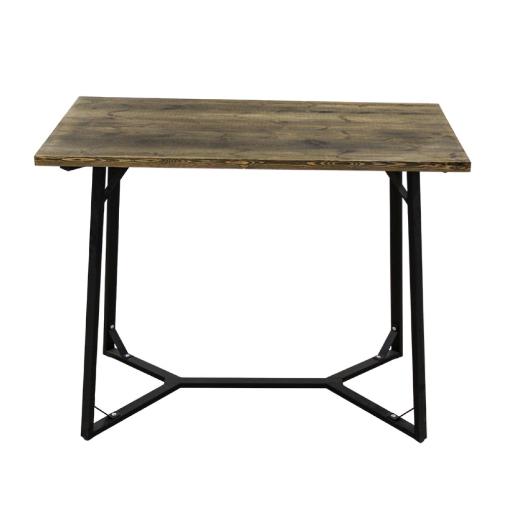 BISTRO ΤΡΑΠΕΖΙ BAR 120X65X108εκ. ΜΑΥΡΟ ΜΕΤΑΛΛΟ-ΞΥΛΟ ZITA PLUS 08.0165.1