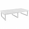 MYKONOS ΤΡΑΠΕΖΙ WHITE 130X65X33εκ. ΠΟΛ/ΝΙΟΥ SIESTA 20.0431