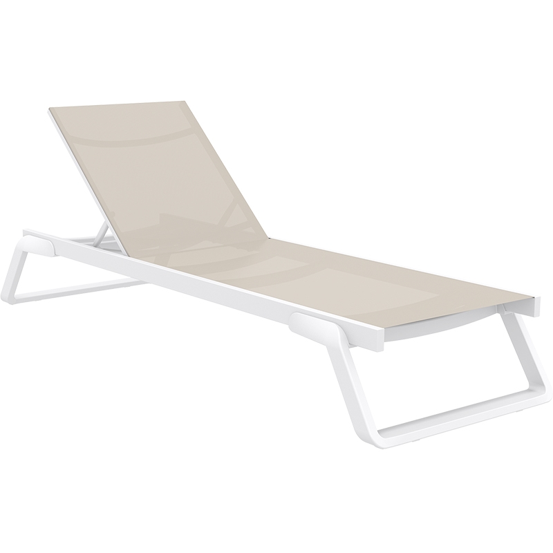 TROPIC ΞΑΠΛΩΣΤΡΑ WHITE/TAUPE ΑΛΟΥΜ-ΠΟΛ/ΝΙΟΥ SIESTA 20.0687