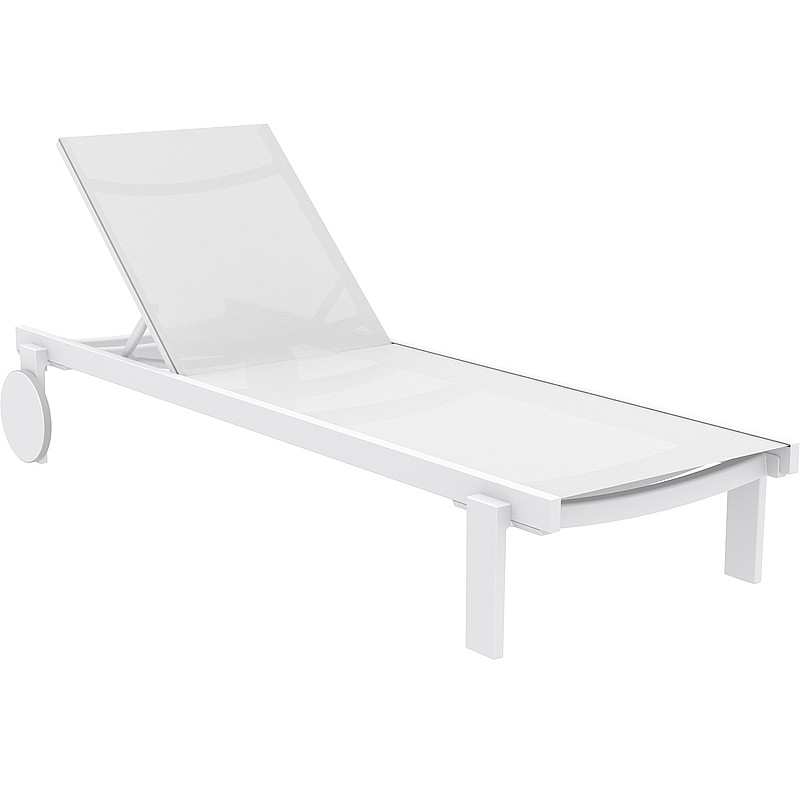 CASABLANCA ΞΑΠΛΩΣΤΡΑ WHITE/WHITE ΑΛΟΥΜ-ΠΟΛ/ΝΙΟΥ SIESTA 20.0928