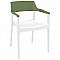 TULUM WHITE/OLIVE GREEN ΠΟΛΥΘΡΟΝΑ ΠΟΛ/ΝΙΟΥ 55X52X79εκ. SIESTA 20.0932.7