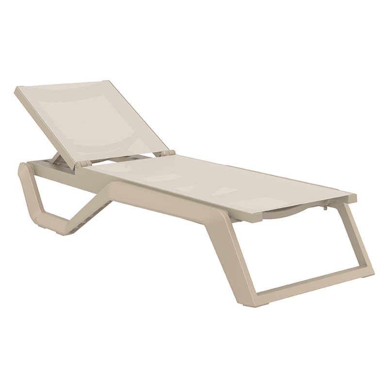 RIO PRO ΞΑΠΛΩΣΤΡΑ TAUPE/TAUPE ΠΟΛ/ΝΙΟΥ 190X70X33εκ. SIESTA 20.0934.3