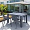 Σετ Τραπεζαρίας 5τμχ Vegas Air Dark Grey 100X100/140Χ75εκ. SIESTA 20.9984