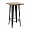 TEXAS ΜΠΑΡ ΜΑΥΡΟ ΜΑΤ ΤΡΑΠ. 60Χ60Χ106εκ.WOOD TOP ZITA PLUS 24.0219