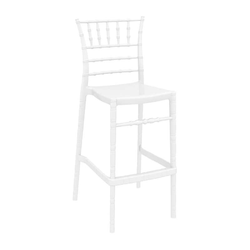 CHIAVARI 75εκ.ΣΚΑΜΠΟ(Σ4)GLOSSY WHITE SIESTA 32.0180