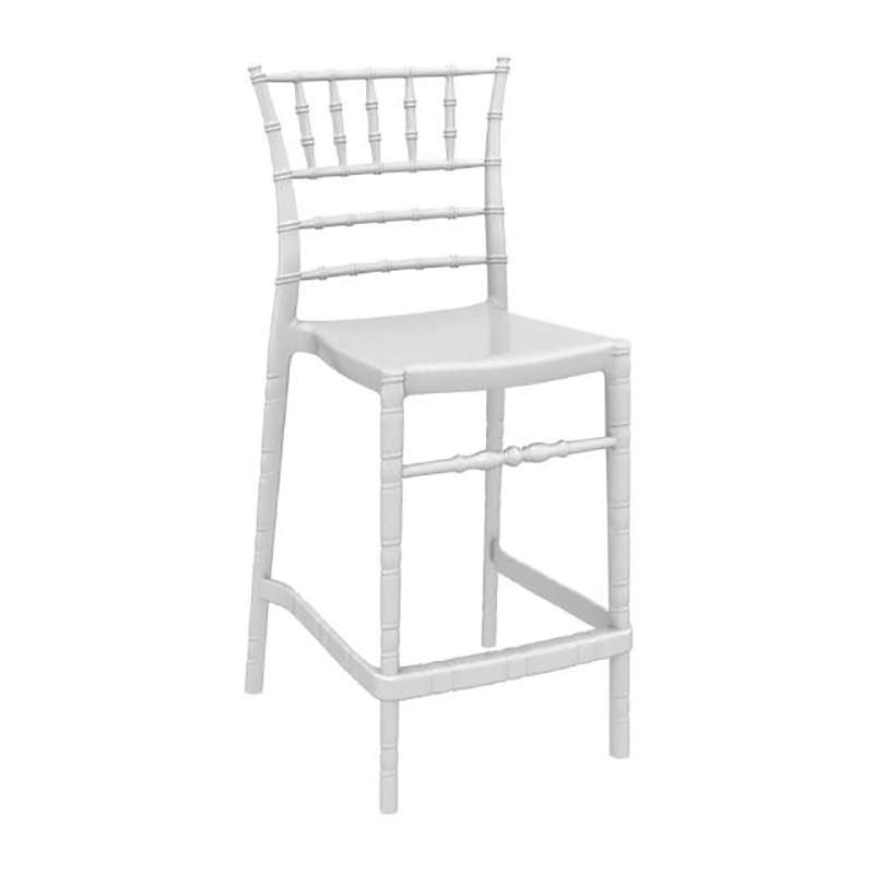 CHIAVARI 65εκ.ΣΚΑΜΠΟ(Σ4)GLOSSY WHITE SIESTA 32.0183