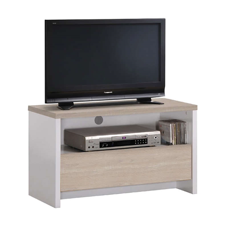 TV8 S.OAK/WHITE 80Χ40X49εκ.ΕΠΙΠΛΟ ZITA PLUS 33.0100