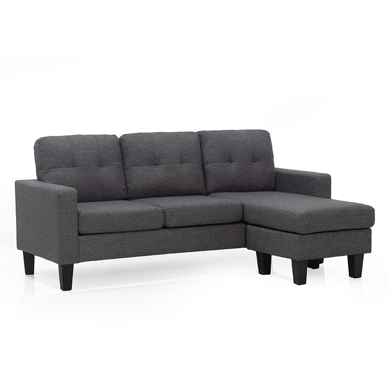 LIANA S DARK GREY ΥΦΑΣΜΑ ΓΩΝΙΑ 185Χ126X84εκ. ZITA PLUS 40.0069