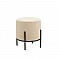 BELLA/R ΣΚΑΜΠΟ BEIGE VELVET ΥΦΑΣΜΑ Φ.35Χ38εκ. ZITA PLUS 40.0142