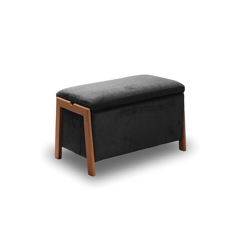 DALI ΣΚΑΜΠΟ VELVET GREY ΜΕ ΑΠΟΘ. ΧΩΡΟ 75X42X44εκ. ZITA PLUS 40.0600