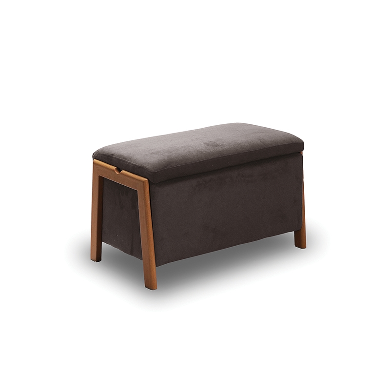 DALI ΣΚΑΜΠΟ VELVET BROWN ΜΕ ΑΠΟΘ. ΧΩΡΟ 75X42X44εκ. ZITA PLUS 40.0602