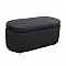 FOSTER ΣΚΑΜΠΟ VELVET BLACK ΜΕ ΑΠΟΘ. ΧΩΡΟ 99Χ45X45εκ. ZITA PLUS 40.0605