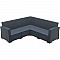 MONACO DARK GREY ΓΩΝΙΑ 207Χ207Χ79εκ. ΠΟΛ/ΝΙΟΥ SIESTA 53.0155