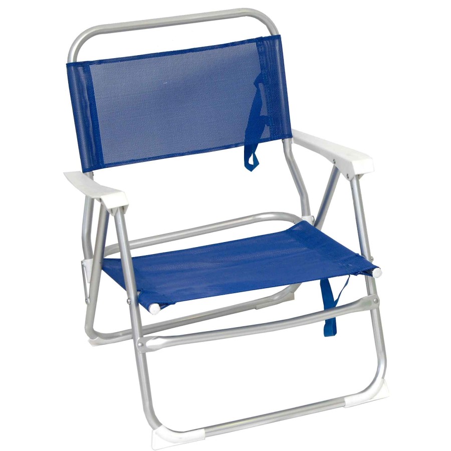 ΚΑΡΕΚΛΑ ΠΑΡΑΛΙΑΣ ΑΛΟΥΜΙΝΙΟΥ ΜΠΛΕ ΜΕ ΜΠΡΑΤΣΑ ΤΕΧΤ