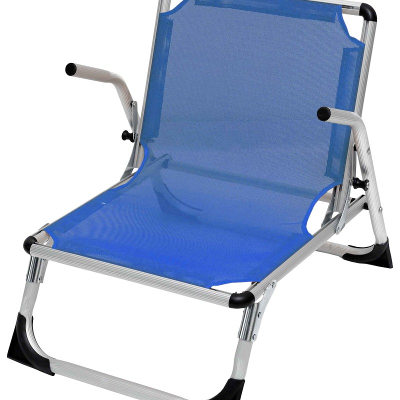 ΚΑΡΕΚΛΑ ΠΑΡΑΛΙΑΣ ΑΛΟΥΜΙΝΙΟΥ ΜΠΛΕ MΕ ΜΠΡΑΤΣΑ TEXT CAMPUS