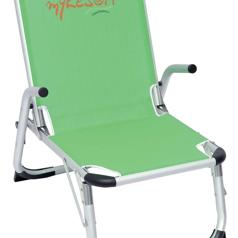 myResort ΚΑΡΕΚΛΑ ΠΑΡΑΛΙΑΣ ΑΛΟΥΜΙΝΙΟΥ ΛΑΧΑΝΙ ΜΕ ΜΠΡΑΤΣΑ  ΕΝΙΣΧΥΜΕΝΗ KING SIZE- ΨΗΛΗ ΠΛΑΤΗ & ΠΟΔΙΑ -ΤΕΧΤ 2x1