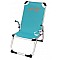 Καρέκλα παραλίας σιελ αλουμινίου ραβδωτή ενισχυμένη ψηλή πλάτη ΤΕΧΤ 2*1 Campus 141-9731-5