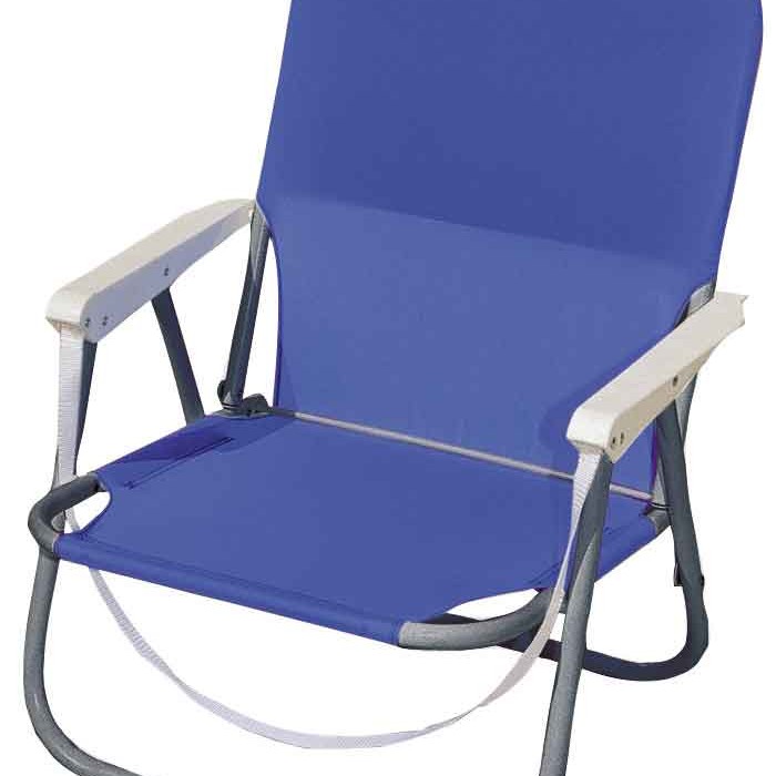 ΚΑΡΕΚΛΑ ΠΑΡΑΛΙΑΣ ΜΠΛΕ ΜΕΤΑΛΛΙΚΗ ΜΕ ΜΠΡΑΤΣΑ POLYESTER 600D CAMPUS