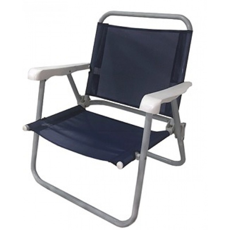 Καρέκλα παραλίας μεταλλική μπράτσα μπλε 47x36x65cm ΤΕΧΤ Campus 142-6072-1