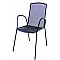 Καρέκλα ανθρακί μεταλλική διάτρητη 60x53x88εκ. Velco 189-1640