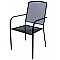 Καρέκλα ανθρακί μεταλλική διατριτή 61x56x89εκ. Velco 189-1688