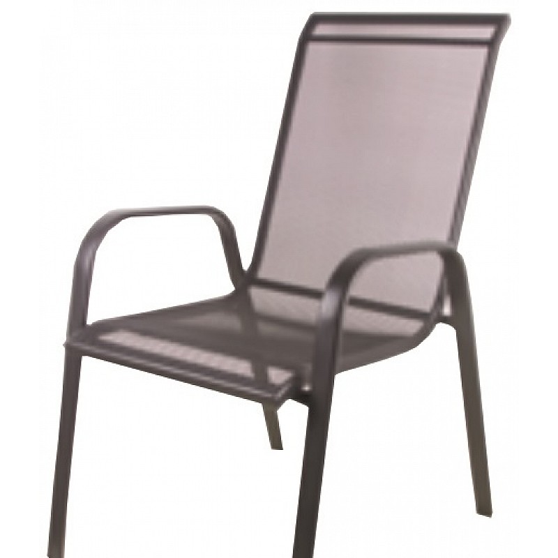 Καρέκλα ανθρακί μεταλλική διατριτή 71x56x98εκ. Velco 189-1695