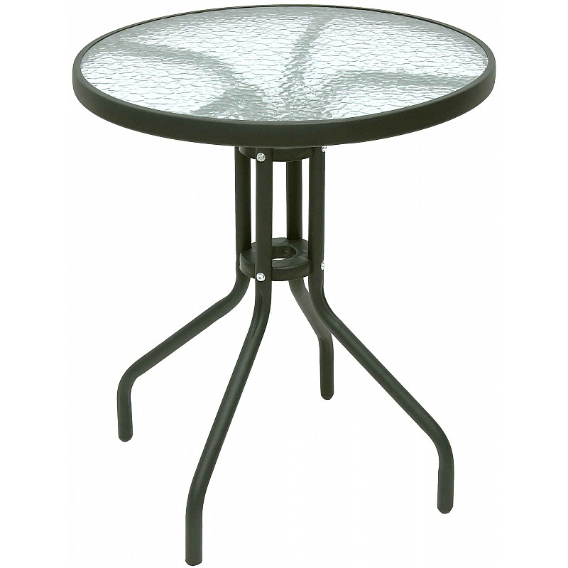 Τραπέζι ανθρακί μεταλλικό στρογγυλό φ60ΧΗ72cm Velco 189-9464