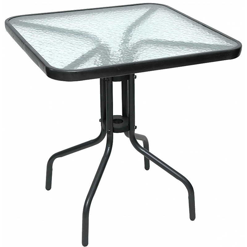 Τραπέζι ανθρακί μεταλλικό τετράγωνο L70ΧW70ΧH72cm Velco 189-9488