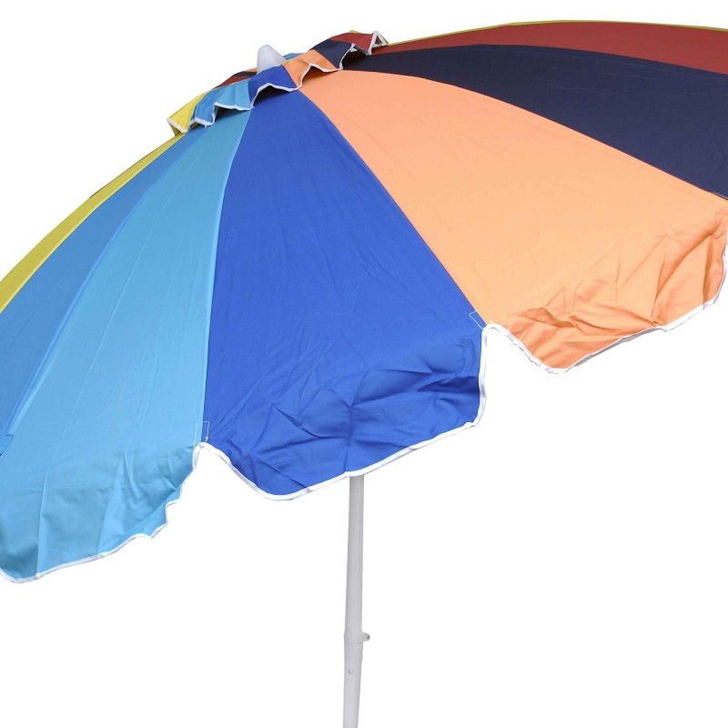 ομπρέλα βεράντας-κήπου-θαλάσσης ενισχυμένη πολύχρωμη 2,20m μεταλλική Campus 371-2525-22