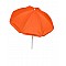 Ομπρέλα βεράντας-κήπου-θαλάσσης πορτοκαλί με ασημί επίστρωση 1,8m  μεταλλική Campus 371-4252-2