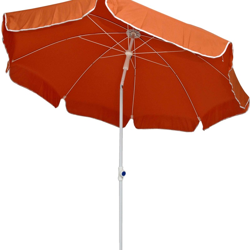 Ομπρέλα βεράντας-κήπου-θαλάσσης πορτοκαλί 2m μεταλλική Campus 371-4636-2