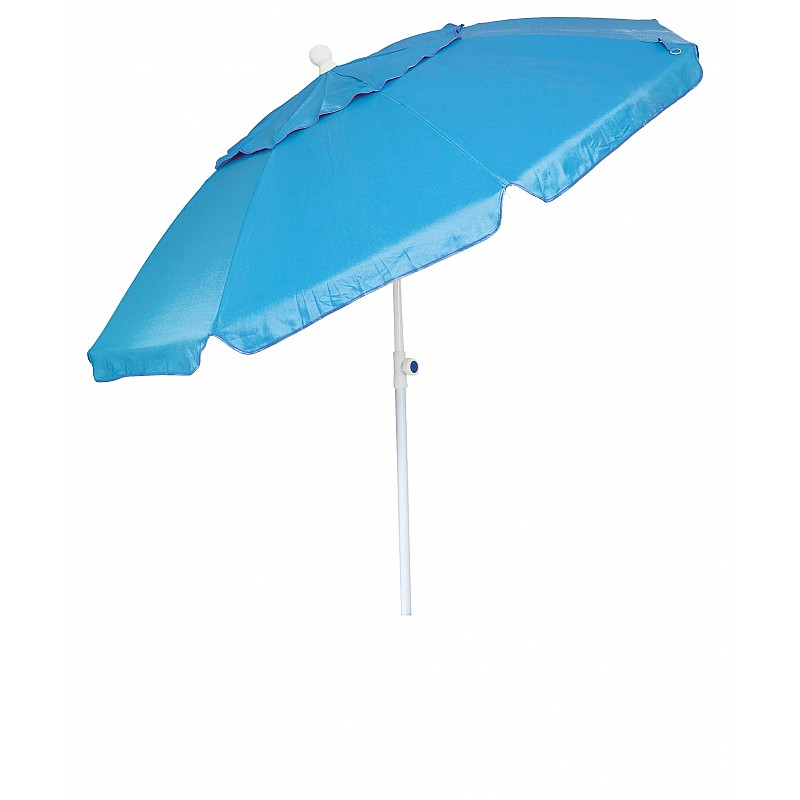 Ομπρέλα βεράντας-κήπου-θαλάσσης μπλε με ασημί επίστρωση εσωτερικά 2m μεταλλική Campus 371-7002-1