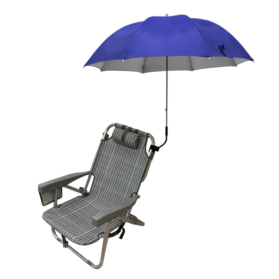 ΒΟΗΘΗΤΙΚΗ ΜΕΤΑΛΛΙΚΗ ΟΜΠΡΕΛΑ 1,2m ΓΙΑ ΚΑΡΕΚΛΑ ΠΑΡΑΛΙΑΣ- ΜΠΛΕ ΜΕ ΕΣΩΤΕΡΙΚΗ ΑΣΗΜΙ ΕΠΙΣΤΡΩΣΗ